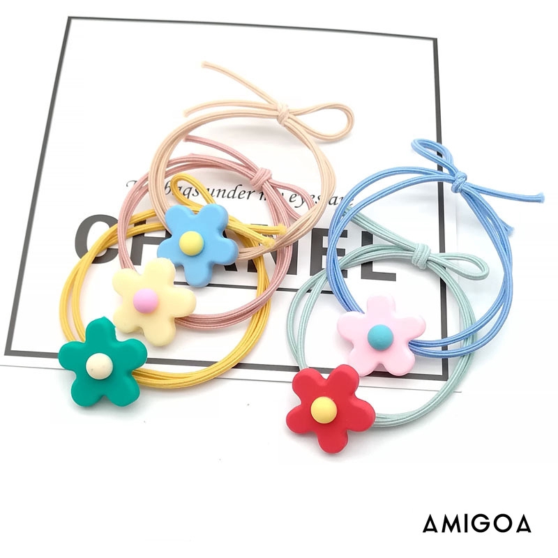 ✨✨Dây cột tóc màu sắc xinh xắn phong cách Hàn Quốc thời trang cho nữ Amigoa