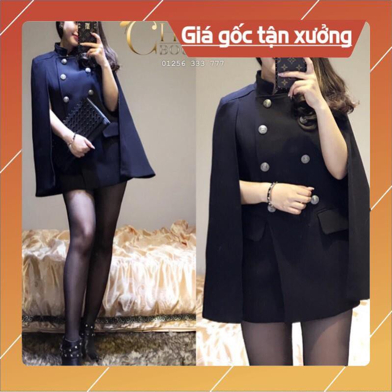 Áo dạ cape- áo dạ choàng tay cánh dơi- chất liệu dạ mịn cao cấp | BigBuy360 - bigbuy360.vn