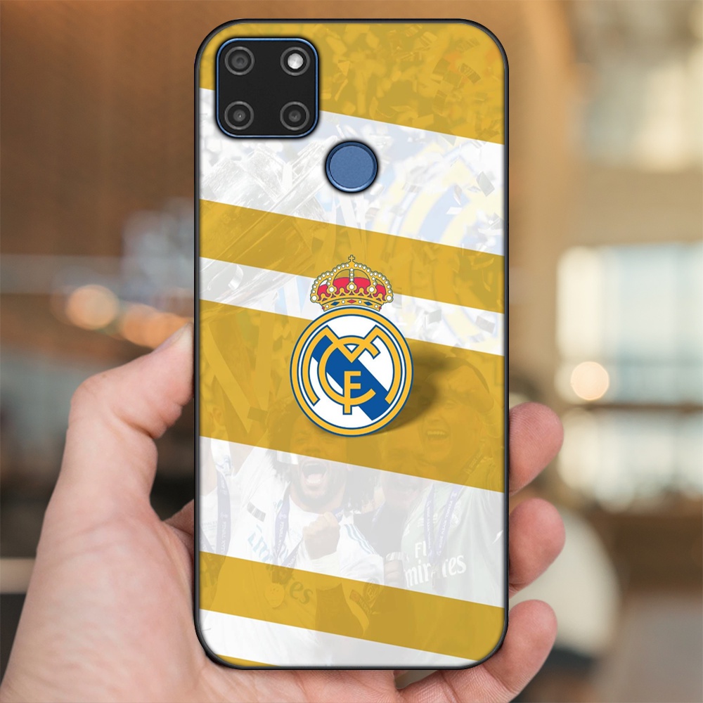 Ốp lưng Realme C12, C21Y viền đen in hình Real Madrid