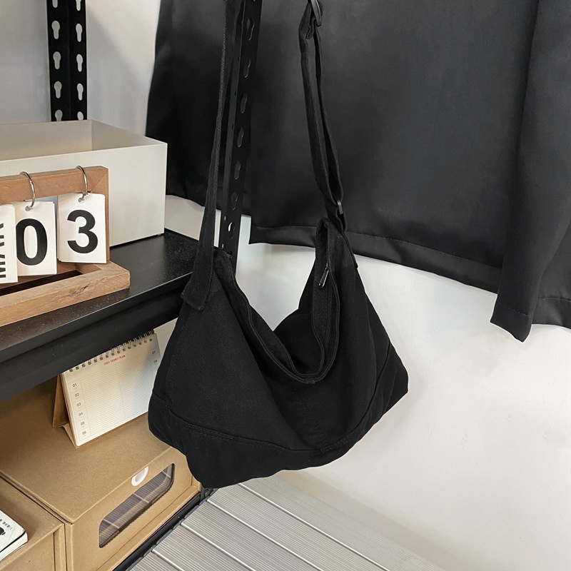 IELGY Túi Đeo Vai Cỡ Lớn Họa Tiết Kẻ Sọc Phong Cách Nhật Bản Thời Trang Cho Nữ