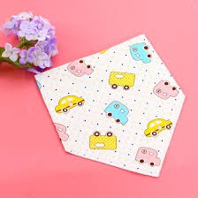 Khăn yếm cotton in hình loại đep
