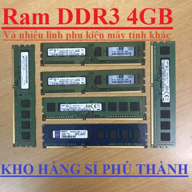 Thanh lý kho ram DDR3 4GB và nhiều linh phụ kiện khác