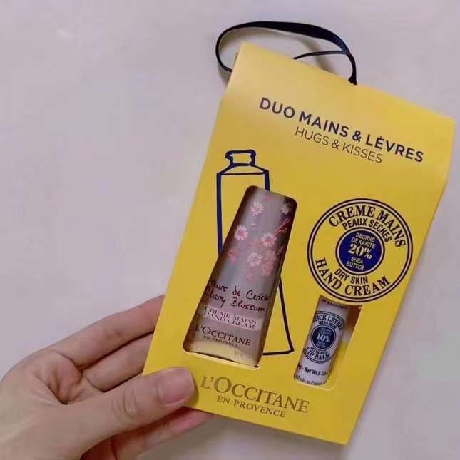 Set 2 Tuýp Kem Dưỡng Da Tay Và Son Dưỡng Môi L 'Occitane