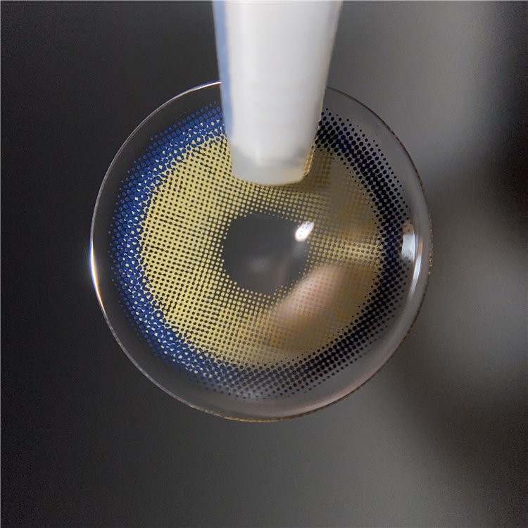 Set 2 kính áp tròng  dòng XQT 14.0mm màu xanh lá cây bắt mắt