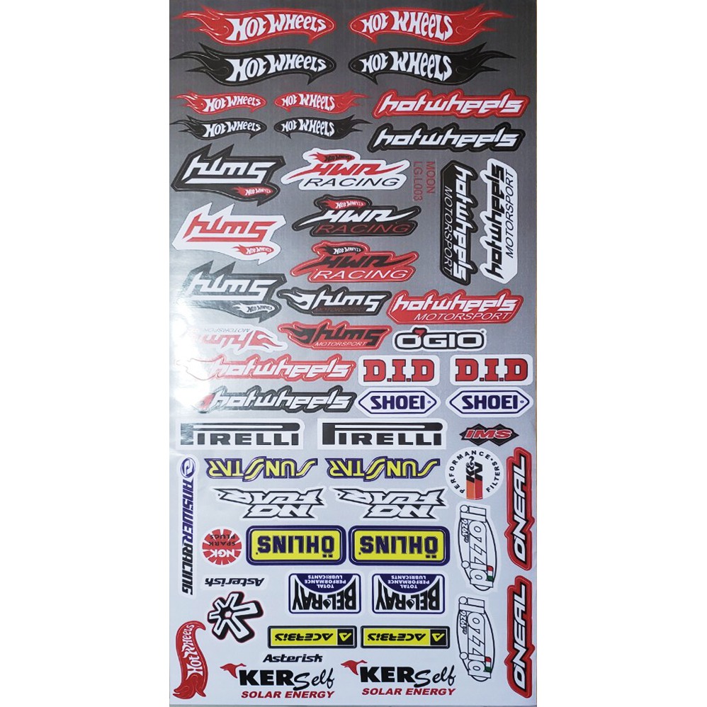 DECAL TRANG TRÍ XE TỜ LỚN 58 X 28CM - M2
