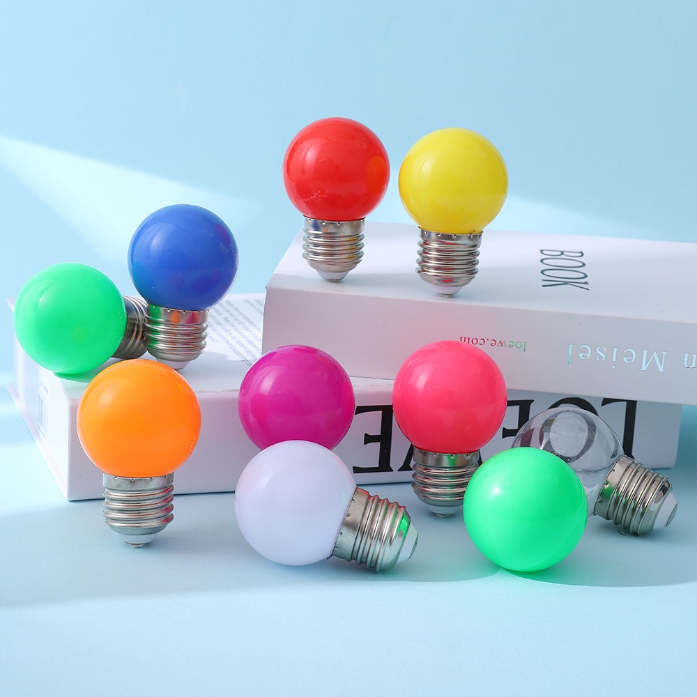 Set 10 Bong Bóng Đèn LED Nhiều Màu Sắc Trang Trí Sân Khấu Tiệc Giáng Sinh