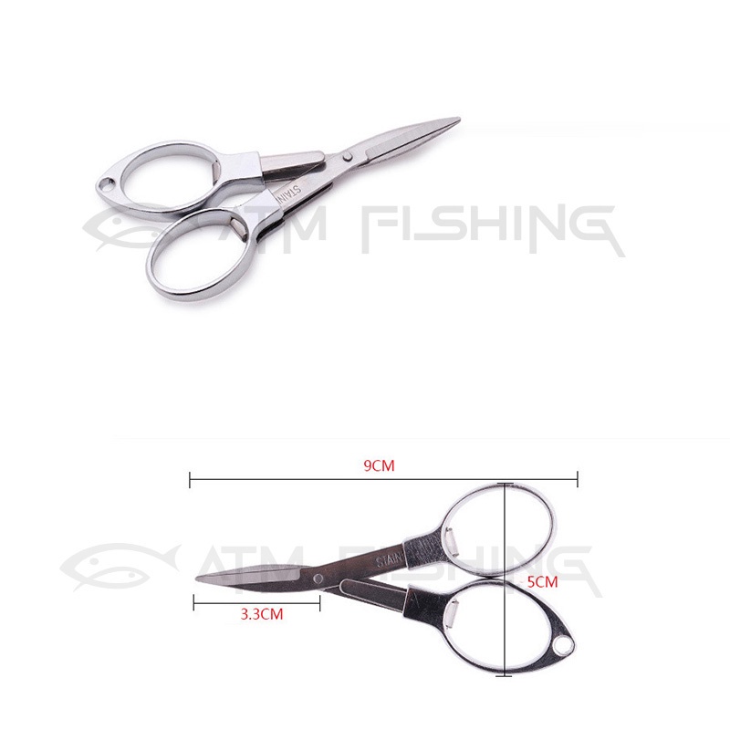Kéo nhỏ gập gọn đa năng kéo cắt dây thẻo Chuyên Dùng Cho Câu Đài, Câu Lure chất liệu thép không gỉ