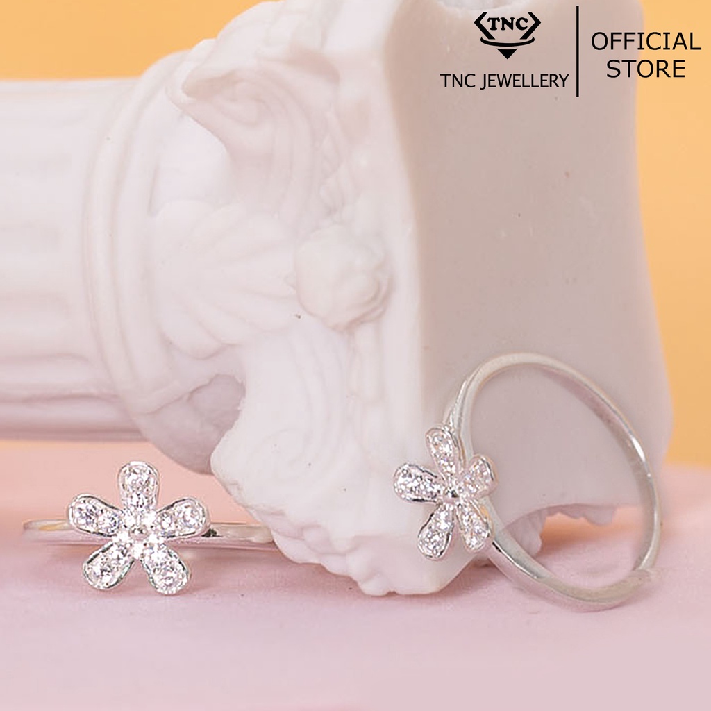 Nhẫn Bạc Nữ Bông Hoa Hoa Đồng Nội Cao Cấp-Trang Sức TNC JEWELLERY