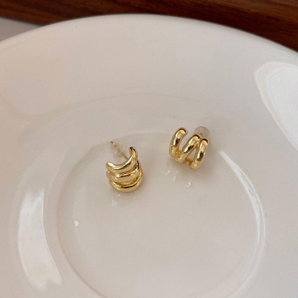 JARRED Bông Tai Dáng Dài Hình Tròn Đơn Giản Thời Trang Mùa Hè Cho Nữ