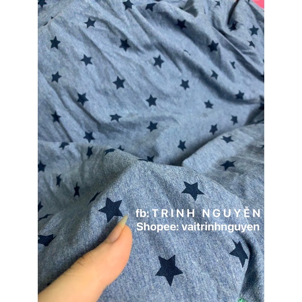 Vải Cotton Hình Giãn 4 Chiều Hàng Xuất Dư