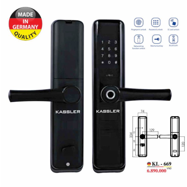 Khóa vân tay Kassler KL-669
