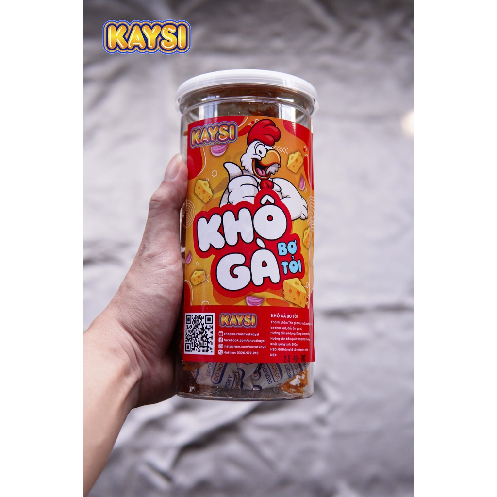 Khô gà bơ tỏi 300g Kaysi đồ ăn vặt Hà Nội | BigBuy360 - bigbuy360.vn