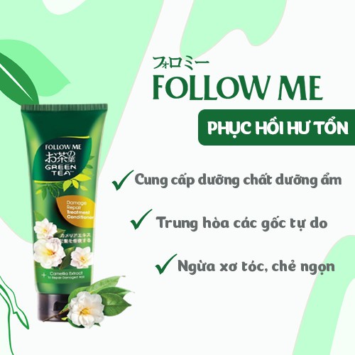 Dầu Gội Đầu Follow Me Trà Xanh Sạch Gàu Ngăn Rụng Tóc - 320ml