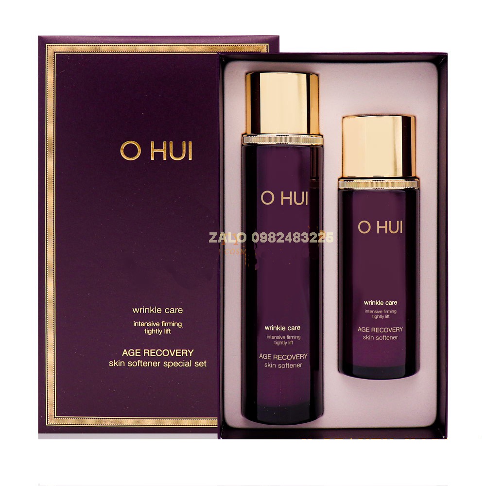 [Best Seller] Bộ Nước Hoa Hồng Ohui Tím - Age Recovery Skin Softener Giảm Nếp Nhăn, Chống Lão Hóa Và Mềm Da