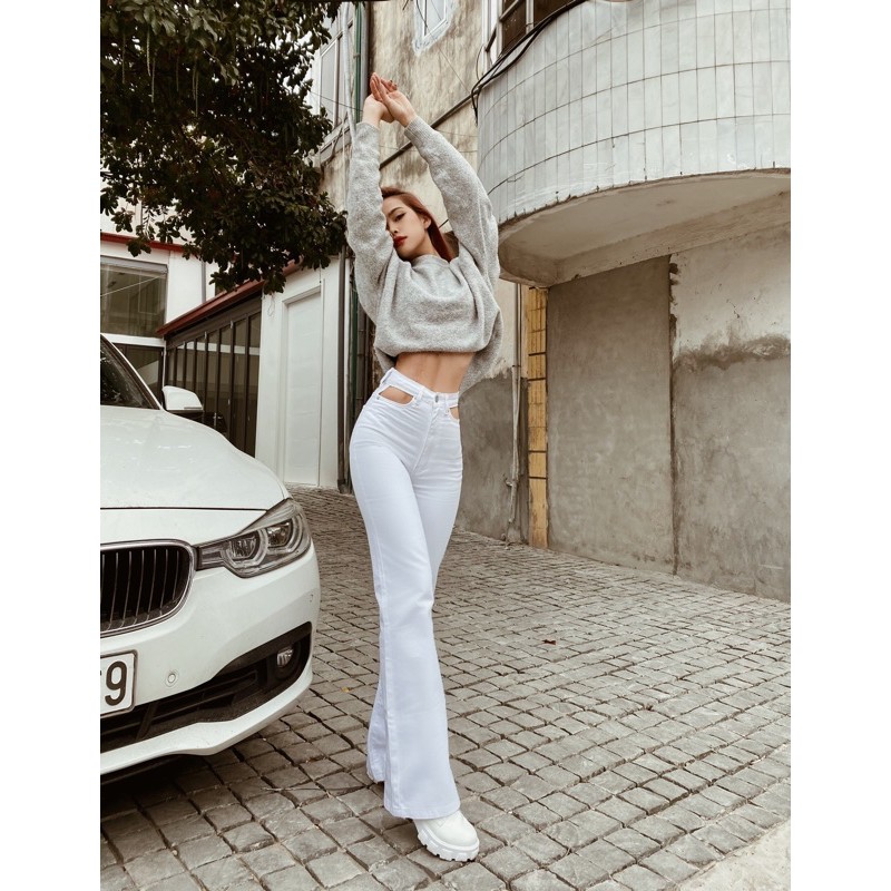 Quần Loe Hở Túi City Chic Rocky Denim