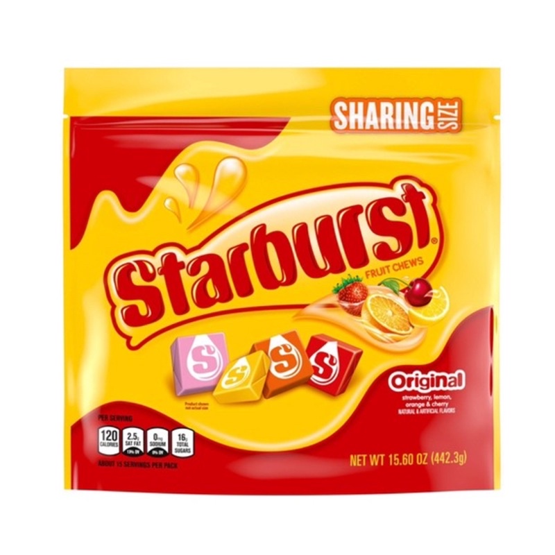 Kẹo Dẻo Trái Cây Starburst Original Sharing size, 442.3g