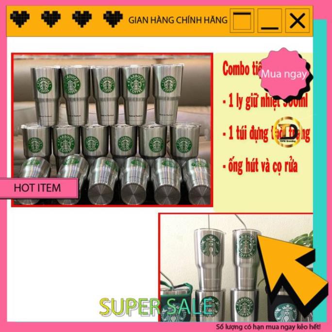 ( FREESHIP 99K ) Cốc giữ nhiệt 900ml STARBUCK thái lan Giữ lạnh 12 tiếng Giữ nóng 6 tiếng