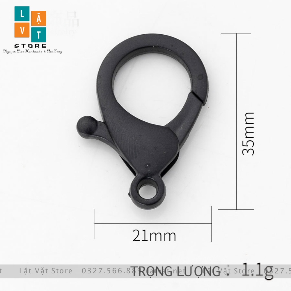 Đầu móc khoá càng cua nhựa ABS 3.5 cm - làm handmade, thủ công - giá sĩ, càng tôm, keychain, móc khoá khẩu trang