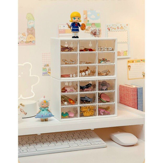 Kệ đựng đồ mini 9 ngăn siêu xinh