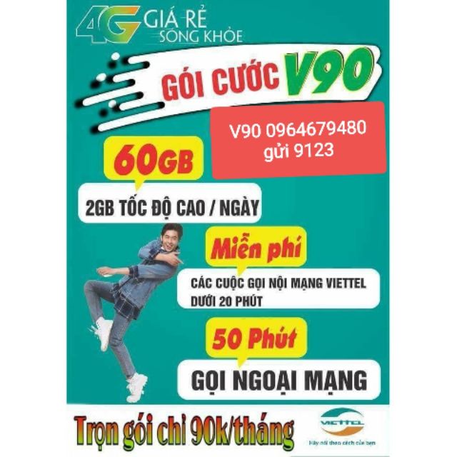 Sim Viettel V90 - Bảo hành 12 tháng