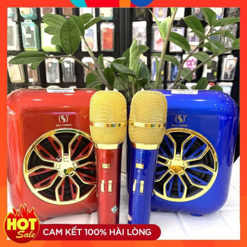 Loa hát karaoke bluetooth giá rẻ kèm mic hát không dây A20.