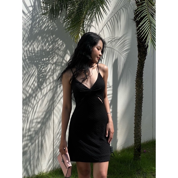 Camille Dress - Đầm 2 dây ngắn cut out - Morri Club