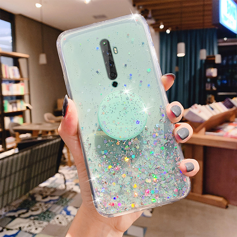 Ốp điện thoại họa tiết bầu trời sao có giá đỡ cho oppo reno z 2 2z 2f 3 4g 3pro 4g 4 4g 4pro 4g 4f 4se