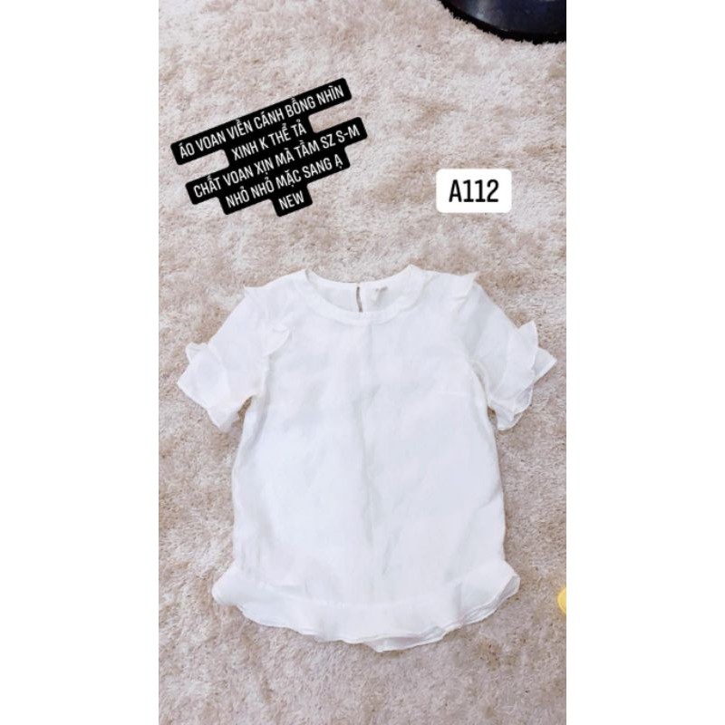 áo voan viền cánh bông size S-M. A112