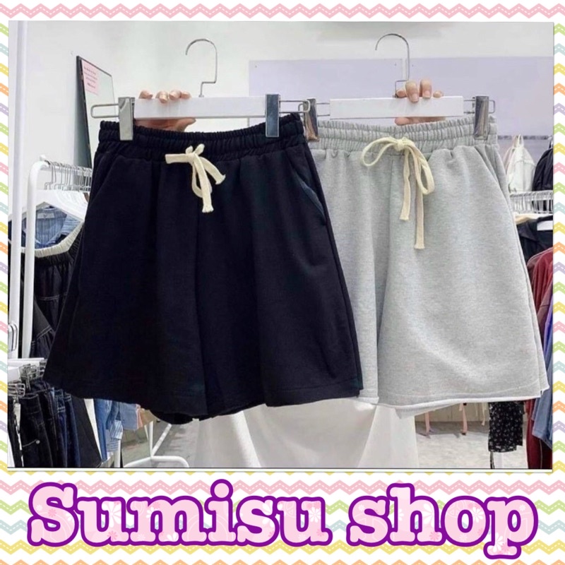 Quần thun da cá lửng in trơn cơ bản xám và đen Ma37 sumisu shop