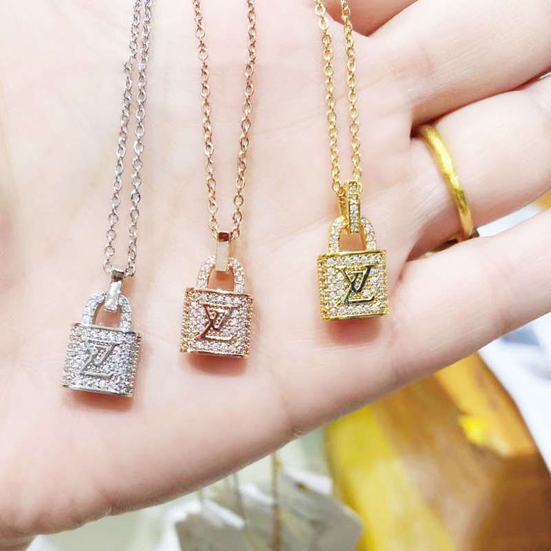 Dây Chuyền Ổ Khóa Titan Ko Đen TT 3761