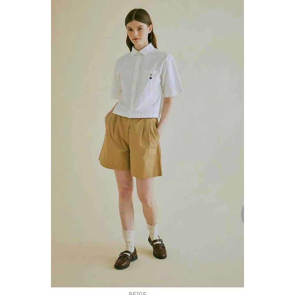 [AUTHENTIC 100%] QUẦN ĐÙI WHO.AU Pintuck Wide 4-Part Shorts WHTHC2524F
