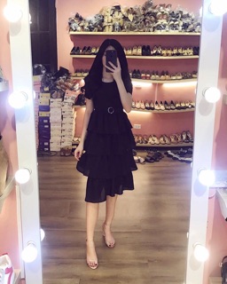 vấy tầng vintage