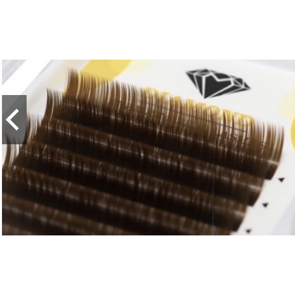 Mi nâu mix size dày 0.07 MIX 8-13 - nôi mi - tạo fan- dụng cụ nối mi