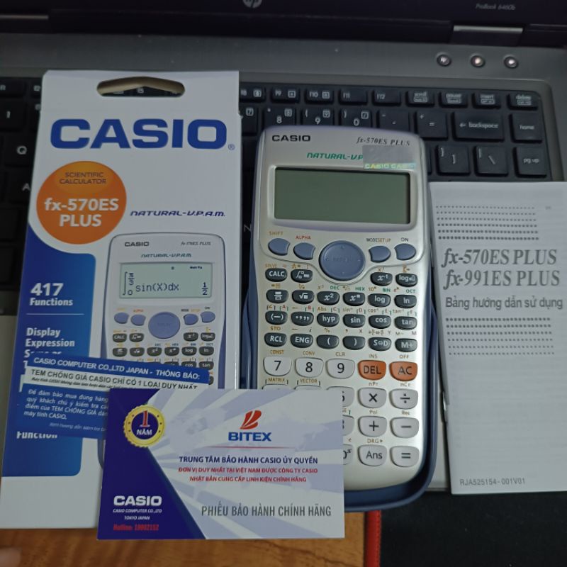 Máy Tính Học Sinh Casio FX 570VN PLUS(Bảo Hành 1 Năm)