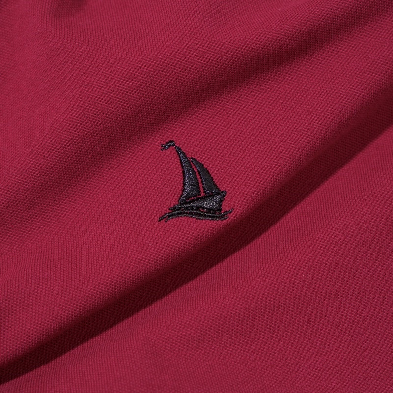 ÁO POLO THÊU LOGO CÁNH THUYỀN ĐỎ ĐÔ