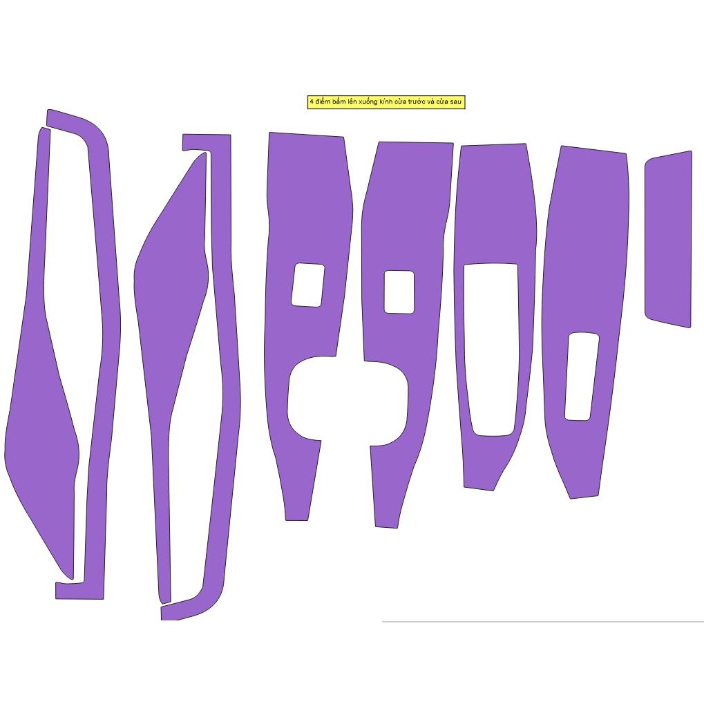 KIA SORENTO  : FILM PPF dán full bộ bảo vệ nội thất  - chống xước, che mờ các vết xước cũ