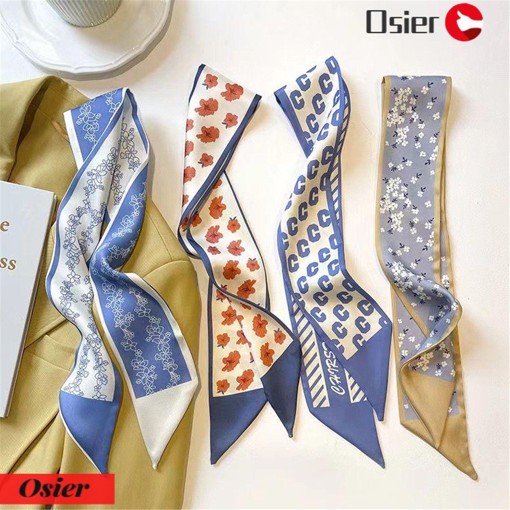 Osier1 Dây Buộc Tóc Đuôi Ngựa Bằng Lụa Đa Năng Cho Nữ