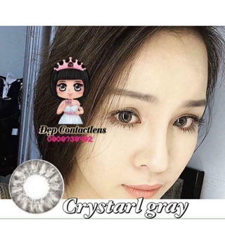 Kính áp tròng lens vassen màu Crystal Gray có cận