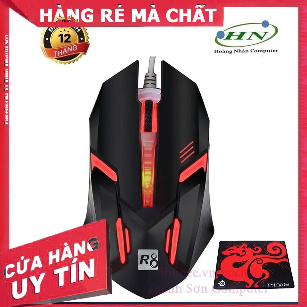 Chuột Game R8 1602 đèn led đa màu + Tặng Lót Chuột - Linh Kiện Phụ Kiện PC Laptop Thanh Sơn