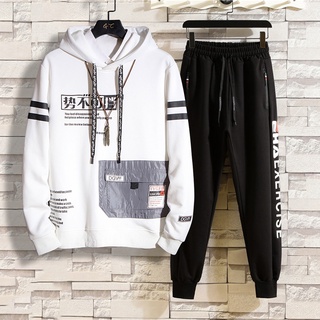 Bộ Quần Áo Hoodies Nỉ Nam Nữ Dáng Unisex Phối Họa Tiết Nổi Bật Kiểu Dáng Hàn Quốc Thời Trang 4MENHCM SET NAM 90000172