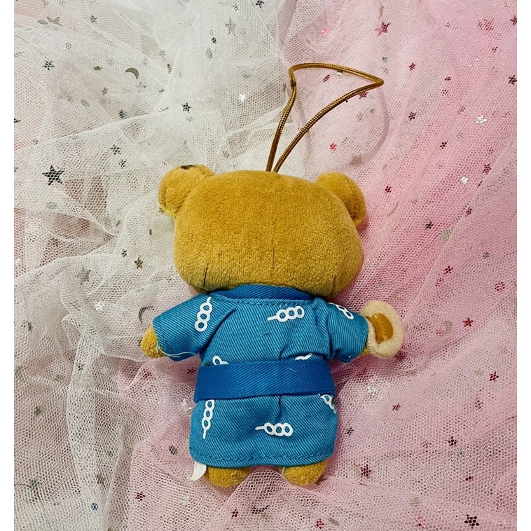 Gấu bông Rila Rilakkuma mặc đồ kimono xanh 8-10cm