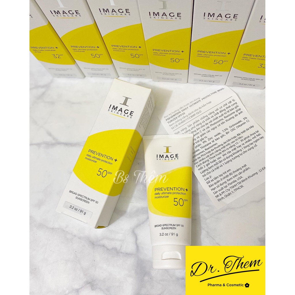 ✅[CHÍNH HÃNG] Kem Chống Nắng IMAGE SPF 50 Cho Da Hỗn Hợp-Prevention Daily Ultimate Protection Moisturizer SPF50 91g 170g | BigBuy360 - bigbuy360.vn