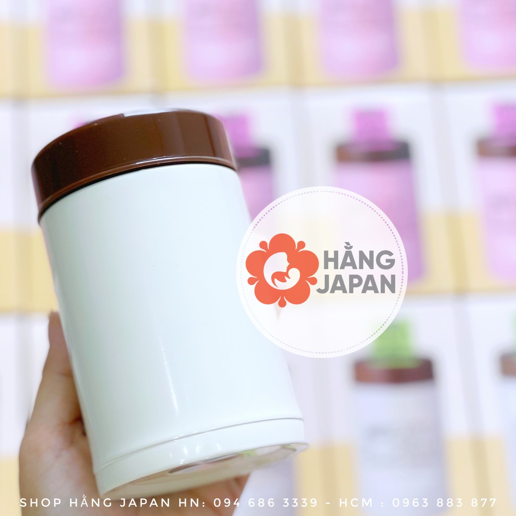Bình ủ cháo giữ nhiệt siêu gọn nhẹ Stainless nội địa Nhật 260ml đủ màu