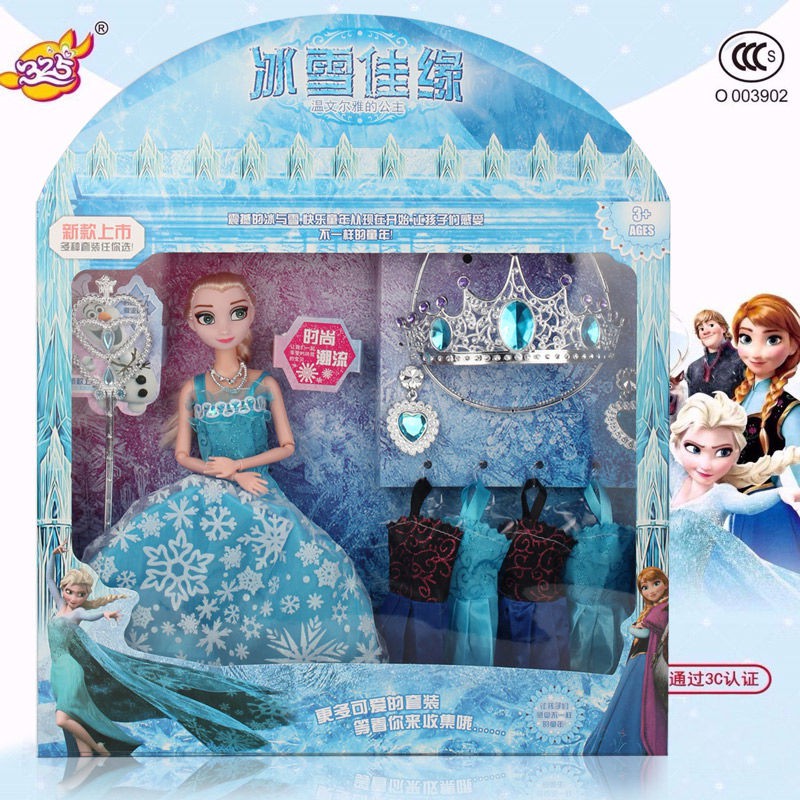 Bộ Đồ Chơi Búp Bê Barbie Trong Phim Frozen 2 Cho Bé Gái