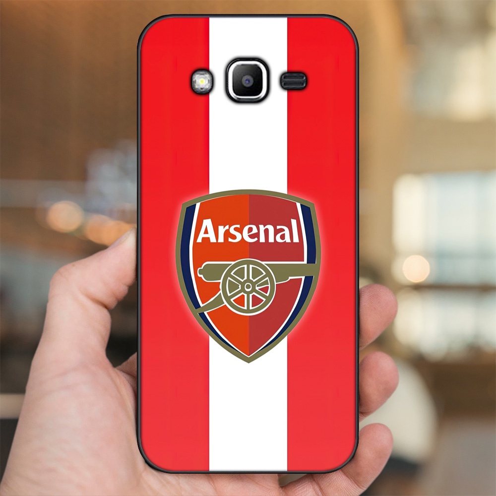 Ốp lưng Samsung J2 Prime, J3 2016, J5 2015 viền đen in hình Arsenal FC