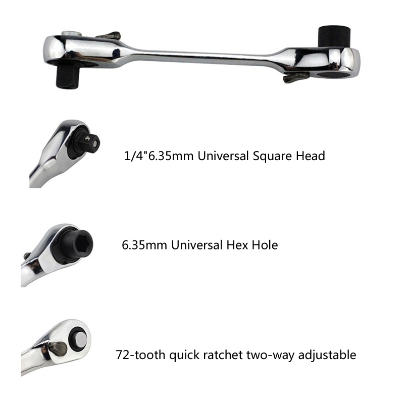 Tua Vít Lục Giác 2 Trong 1 4 Đầu Đa Năng Tiện Dụng