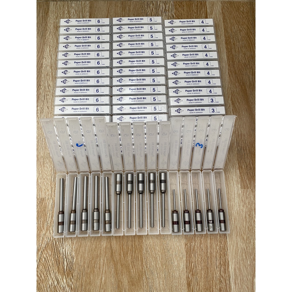 Hollow drill bit / Mũi khoan giấy ERB Đức 2.5mm, 3mm, 3.5mm, 4mm, 5mm, 5.5mm, 6mm nhập khẩu trực tiếp từ Đức