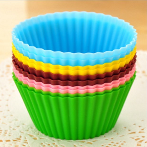 Khuôn bánh muffin silicon đường kính 7cm Duashop