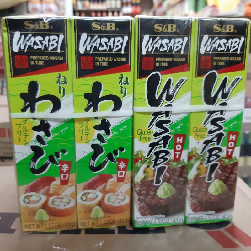 (Loại 1)Mù Tạt Wasabi S&amp;B xuất xứ Nhật Bản 43gram ×10hộp