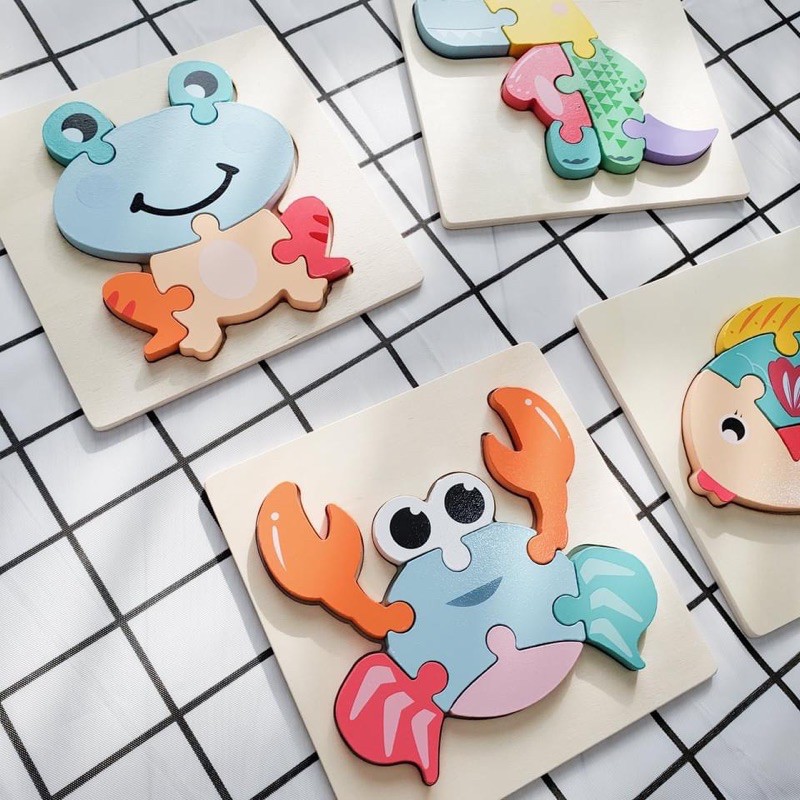 Bộ Ghép Hình Gỗ Cao Cấp